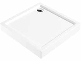 Brodzik akrylowy kwadratowy 80 cm Jasmin biały DEANTE