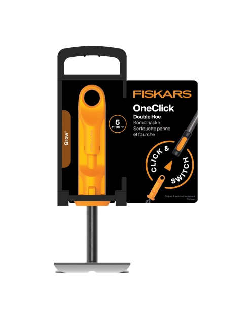 Zdjęcie: Motyczka ogrodowa z widełkami, głowica One Click FISKARS