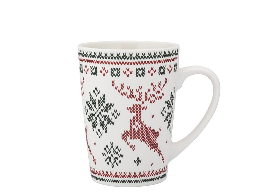 Zdjęcie: Kubek stożek wysoki 540 ml dekoracja scandi C ALTOM DESIGN