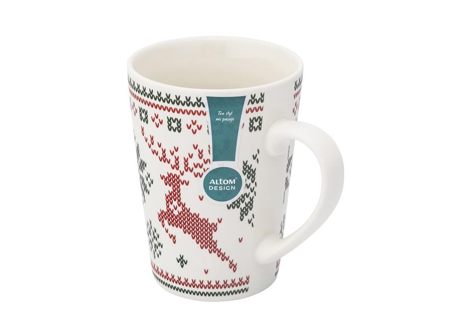 Zdjęcie: Kubek stożek wysoki 540 ml dekoracja scandi C ALTOM DESIGN