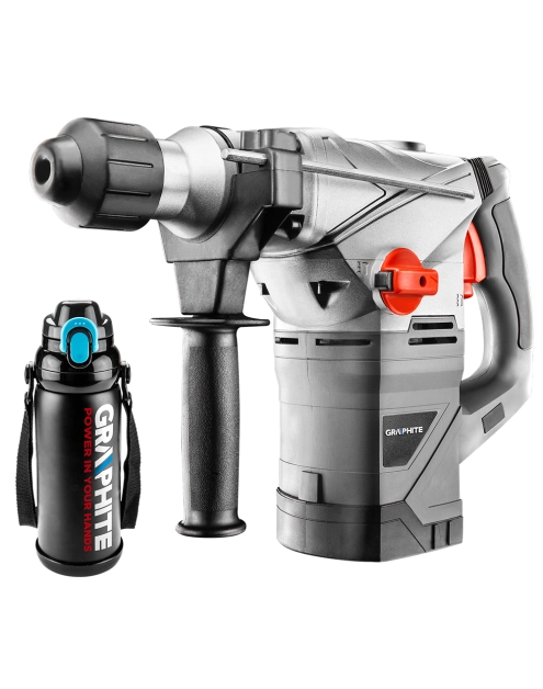 Zdjęcie: Młot udarowy SDS+ 1500 W, walizka + termos  GRAPHITE