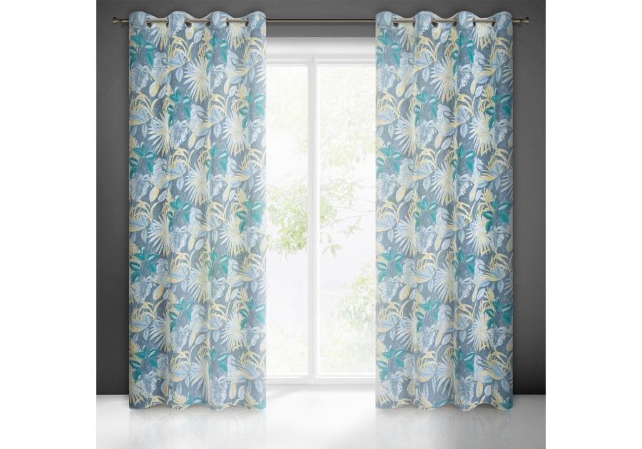 Zdjęcie: Zasłona gotowa Lena 140x250 cm popielaty EUROFIRANY