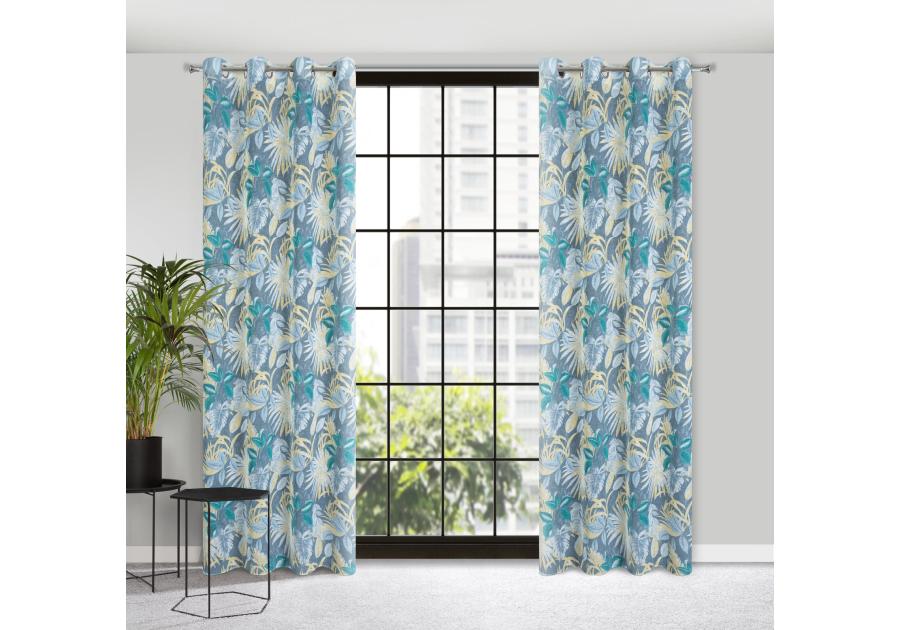 Zdjęcie: Zasłona gotowa Lena 140x250 cm popielaty EUROFIRANY