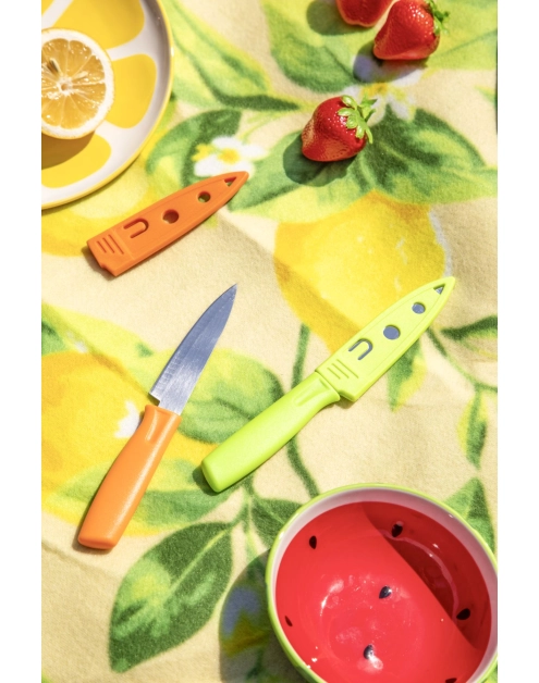 Zdjęcie: Komplet 2 noży z osłonkami 19 cm mix kolorów ALTOM DESIGN