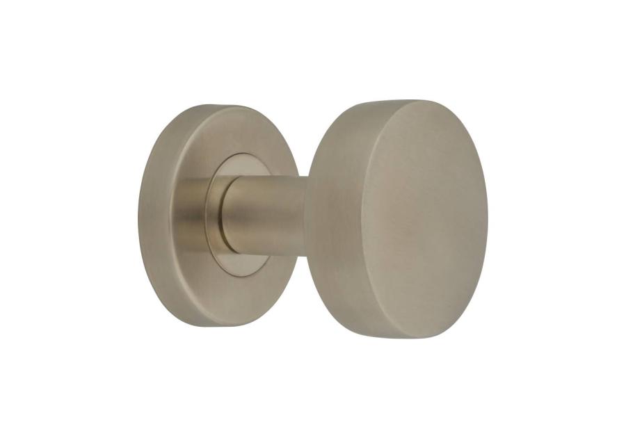 Zdjęcie: Gałka drzwiowa plaska Inox SS 304 stalowa METRO