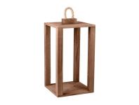 Zdjęcie: Latarenka drewniana 20x20x35,5/38,5/44 cm brązowa TIN TOURS