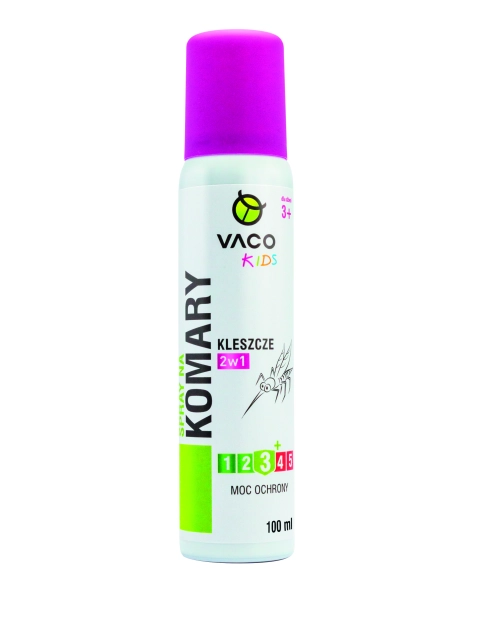 Zdjęcie: Spray na komary, kleszcze i meszki dla dzieci od 3 roku życia, 100 ml Kids VACO