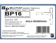 Zdjęcie: Listwa PVC dylatacyjna typu "V", kątowa BP16 L200 biała membrana BELLA PLAST
