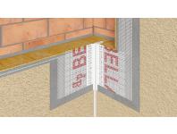 Zdjęcie: Listwa PVC dylatacyjna typu "V", kątowa BP16 L200 biała membrana BELLA PLAST