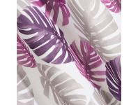 Zdjęcie: Zasłona Maura 140x250 cm biało-fioletowa na przelotkach EUROFIRANY