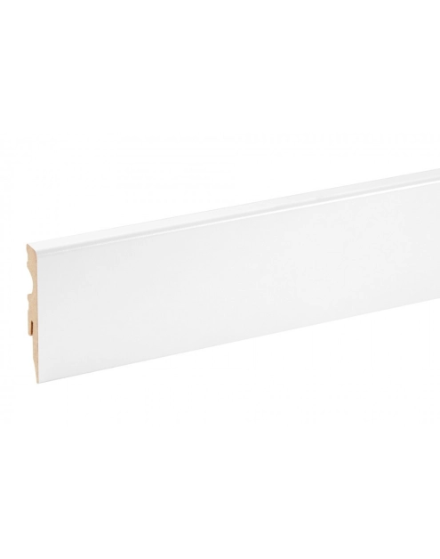 Zdjęcie: Listwa przypodłogowa MDF Biały RAL 9003 okleina półmat 5,8x1,4 cm kwadrat 220 cm CEZAR