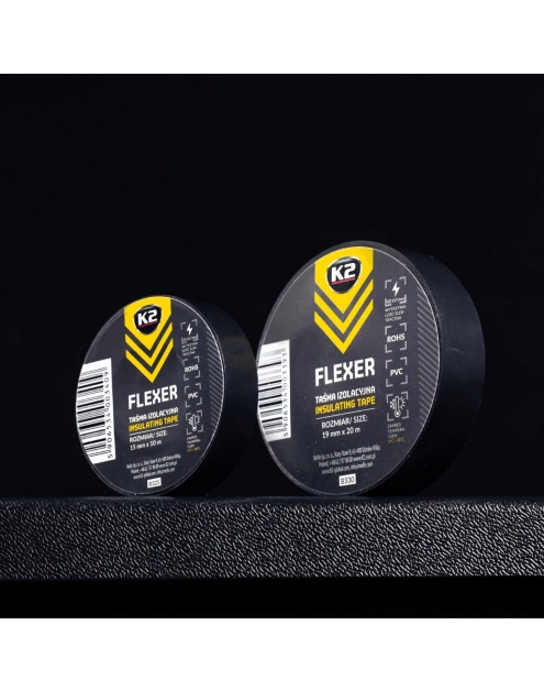 Zdjęcie: Taśma izolacyjna Flexer 19 mm x 20 m K2