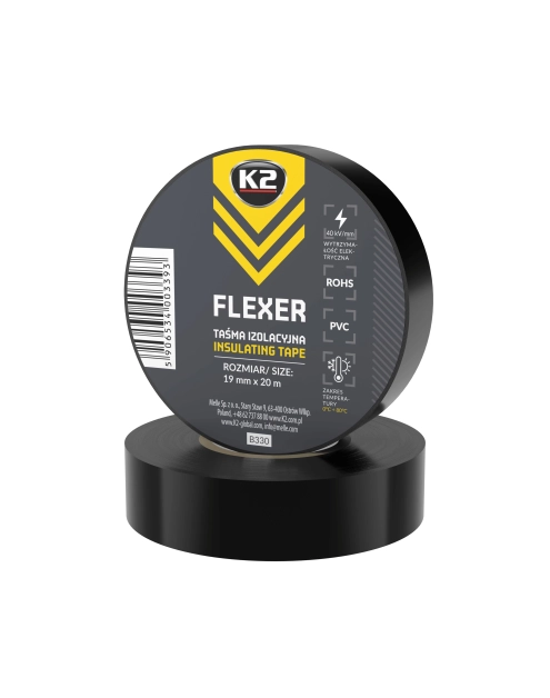Zdjęcie: Taśma izolacyjna Flexer 19 mm x 20 m K2