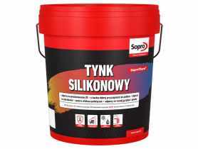 Tynk silikonowy Soprotherm 1,5 mm baza P biały 25 kg SOPRO