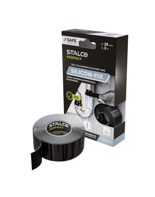 Zdjęcie: Taśma samowulkanizująca silikonowa 25 mm x 3 m STALCO PERFECT