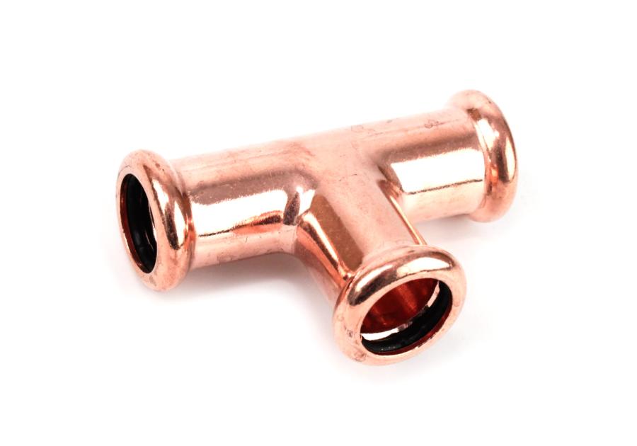 Zdjęcie: Trójnik redukcyjny zaciskany profil M do wody 35x15x35 CALIDO