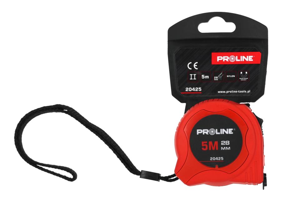 Zdjęcie: Miara zwijana 5m/28mm magnesy zaczep PROLINE