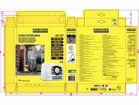 Worki filtracyjne flizelinowe WD 2 Plus/ WD 3 - 4 szt. KARCHER