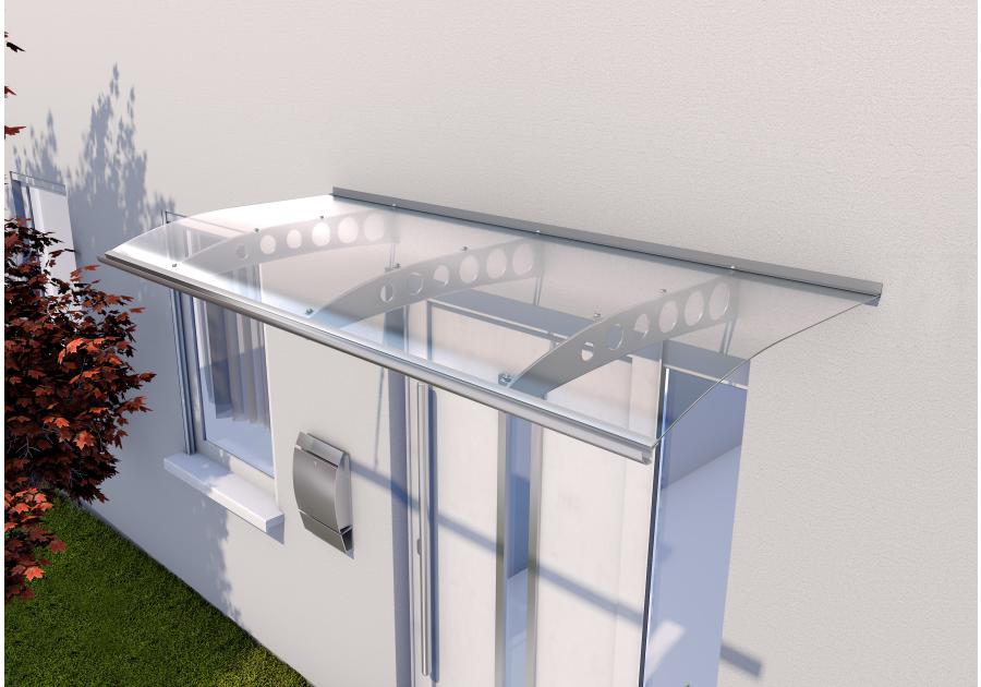 Zdjęcie: Zadaszenie Swing PT/ET stal kwas. 2000x900x220 mm Akryl 4 mm GUTTA