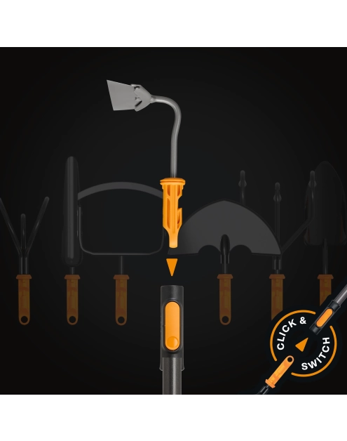 Zdjęcie: Motyka ogrodowa, haczka do chwastów, głowica One Click FISKARS