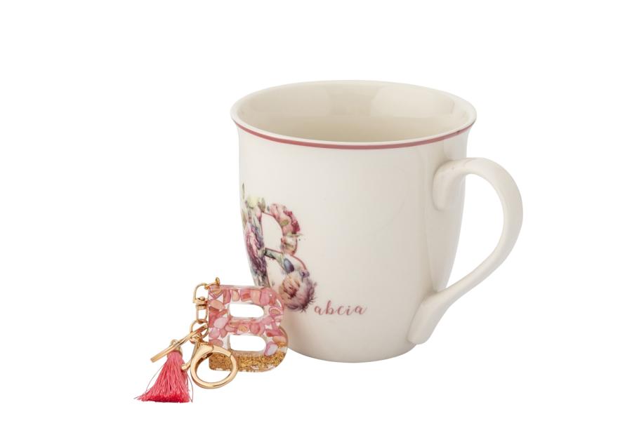 Zdjęcie: Kubek baryłka duża z wywiniętym rantem 630 ml z brelokiem dekoracja Babcia 1 ALTOM DESIGN