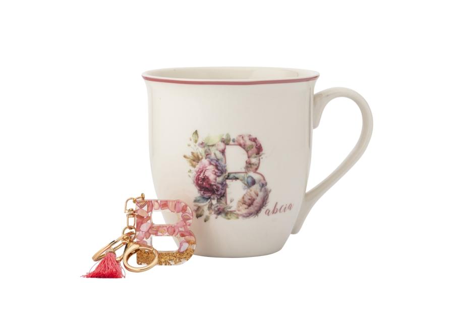 Zdjęcie: Kubek baryłka duża z wywiniętym rantem 630 ml z brelokiem dekoracja Babcia 1 ALTOM DESIGN