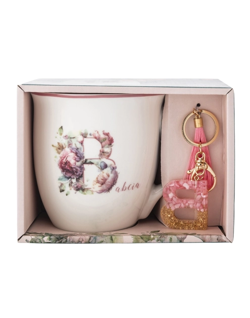 Zdjęcie: Kubek baryłka duża z wywiniętym rantem 630 ml z brelokiem dekoracja Babcia 1 ALTOM DESIGN