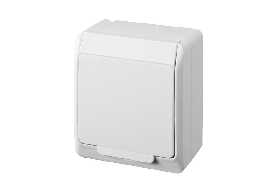 Zdjęcie: Gniazdo natynkowe Hermes 2P+Z biały EPN