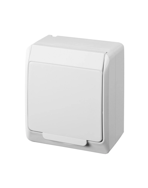 Zdjęcie: Gniazdo natynkowe Hermes 2P+Z biały EPN