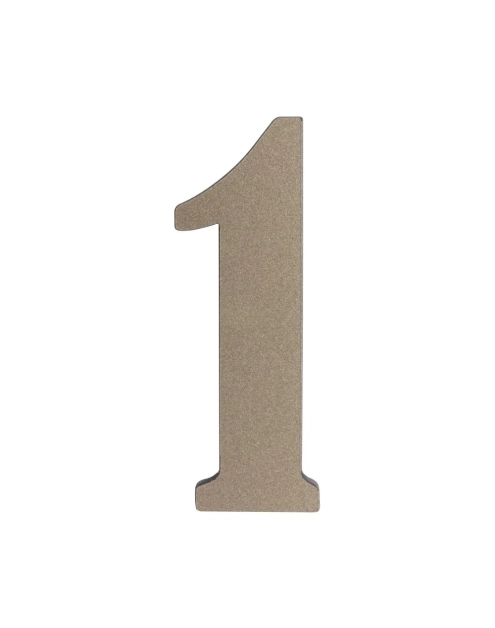 Zdjęcie: Cyfra 1 tworzywowa platyna 50 mm METRO