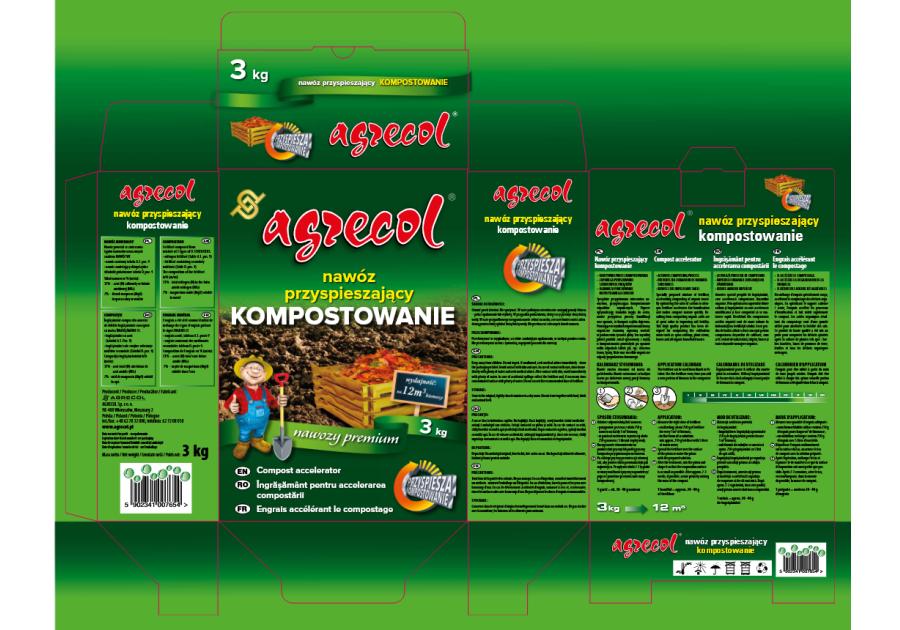 Zdjęcie: Nawóz przyspieszający kompostowanie 3 kg AGRECOL