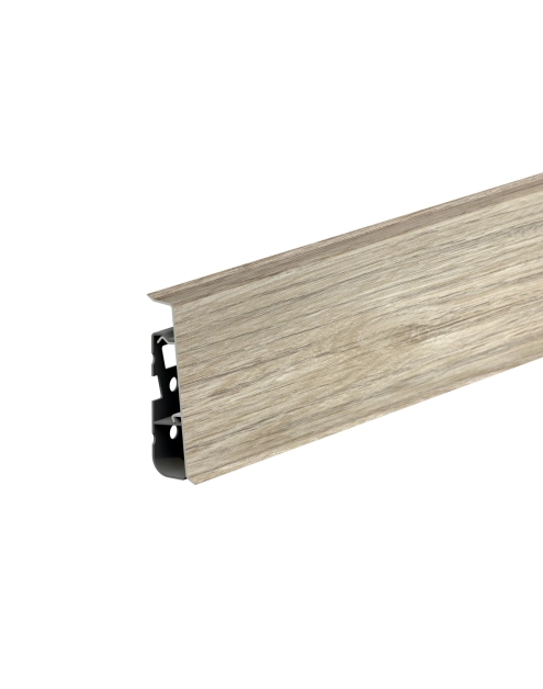 Zdjęcie: Listwa przypodłogowa PVC Hi Line Prestige 2,2x7,5 cm 2,50 m Dąb Toskania Mat CEZAR