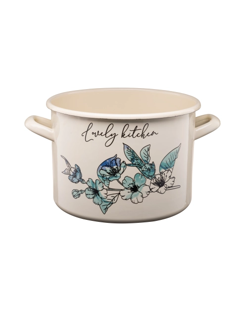 Zdjęcie: Garnek emaliowany z kalką Flores 22 cm/6 L wzór 2 GALICJA