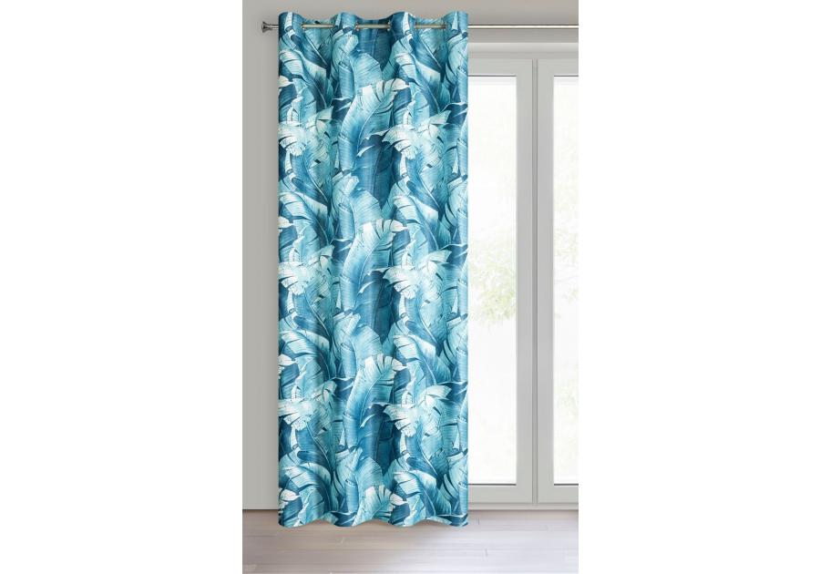 Zdjęcie: Zasłona gotowa Lizbona 140x250 cm niebieski EUROFIRANY
