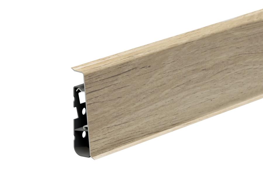 Zdjęcie: Listwa przypodłogowa PVC Hi Line Prestige 2,2x7,5 cm 2,50 m Rocky/Kanada Mat CEZAR