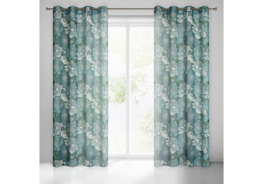 Zdjęcie: Zasłona gotowa Aster 140x250 cm zielony EUROFIRANY