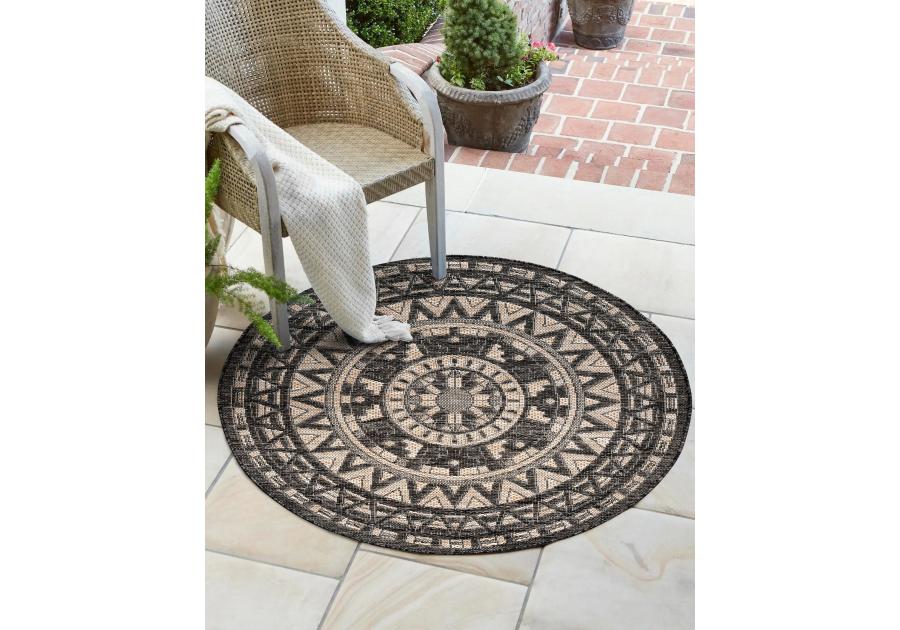 Zdjęcie: Dywan koło 120 cm Panama 8481 aztec INDAVO