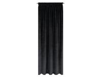 Zdjęcie: Zasłona z welwetu 135x250 cm na taśmie czarna EUROFIRANY