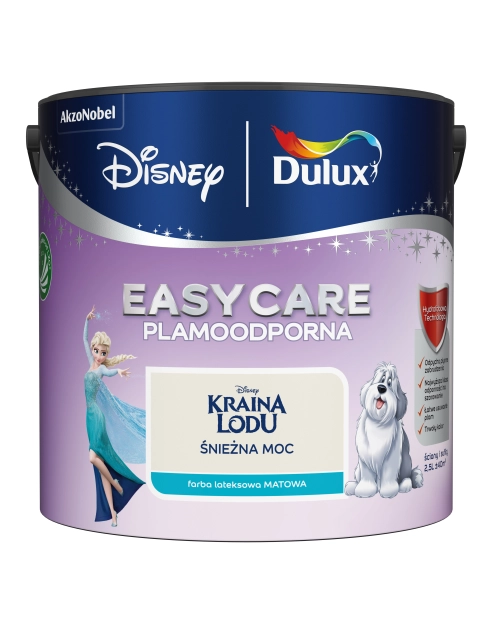 Zdjęcie: Farba lateksowa 2,5 L śnieżna moc matowa EASYCARE DISNEY