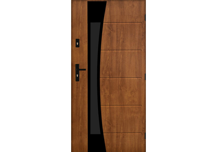Zdjęcie: Drzwi zewnętrzne diuna złoty dąb 90p kpl PANTOR