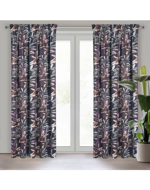 Zdjęcie: Zasłona gotowa Nikol na taśmie 140 x 270 cm grafitowy EUROFIRANY