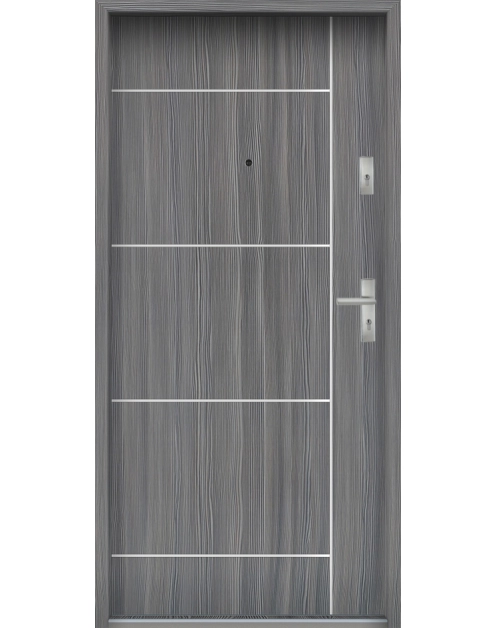 Zdjęcie: Drzwi wejściowe do mieszkań Bastion A-65 Mokka 90 cm lewe ODO KR CENTER