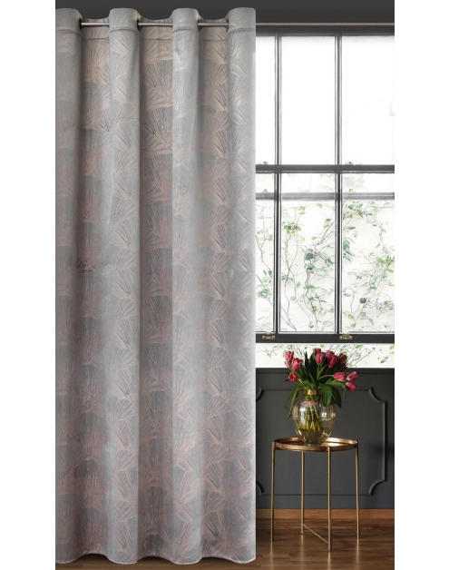 Zdjęcie: Zasłona gotowa Goja 140 x 250 cm szary EUROFIRANY