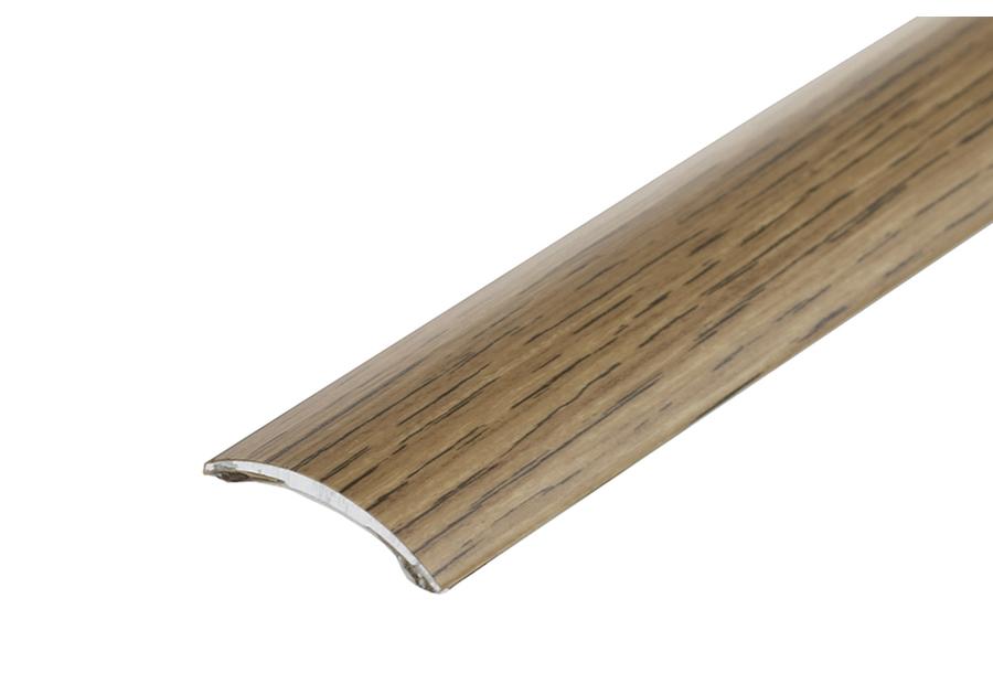 Zdjęcie: Profil progowy owalny klejony aluminium laminat 30 mm 0,9 m dąb CEZAR