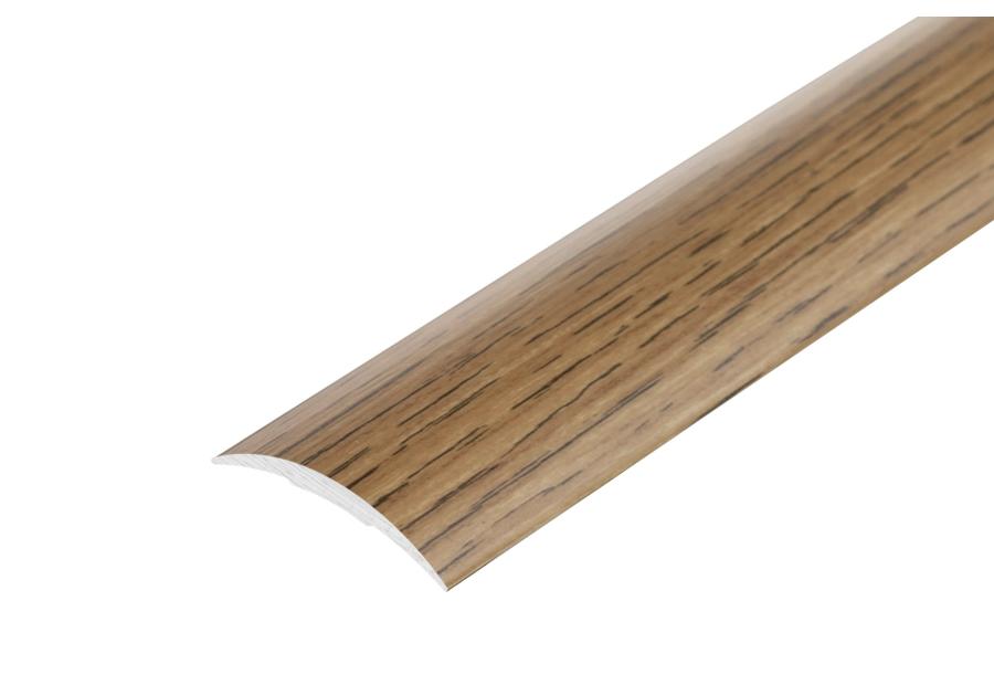 Zdjęcie: Profil progowy owalny klejony aluminium laminat 30 mm 0,9 m dąb CEZAR