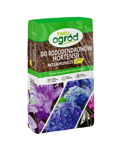 Zdjęcie: Ziemia podłoże do rododendronów i hortensji 20 L TWÓJ OGRÓD