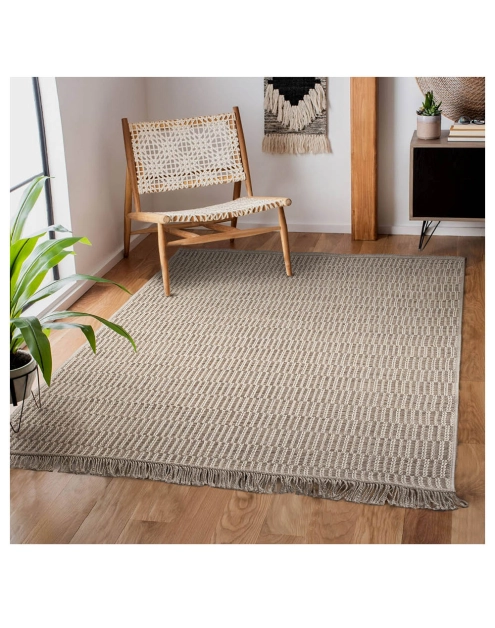 Zdjęcie: Dywan Indy 120x170 cm kratka beżowa MULTI-DECOR