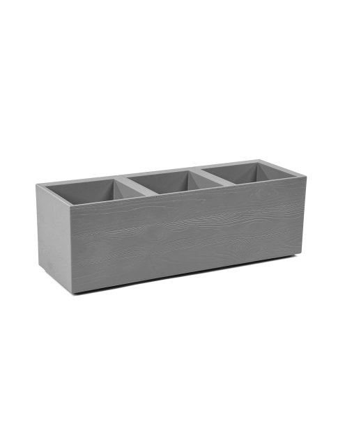 Zdjęcie: Kwietnik Karo 900x300x300 mm deska recycled, antracyt LAMELA