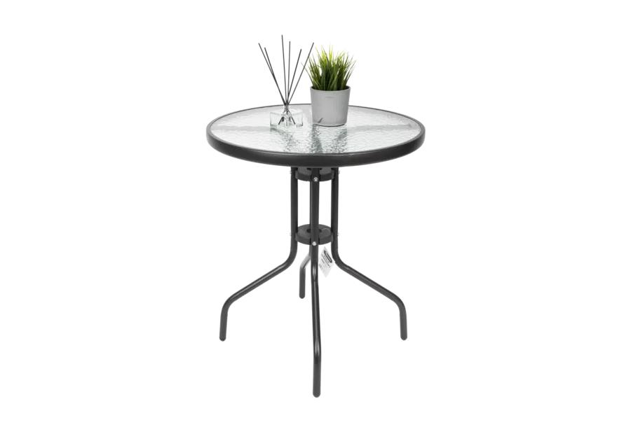 Zdjęcie: Stolik ogrodowy okrągły czarny Zenith AMR IMPEX