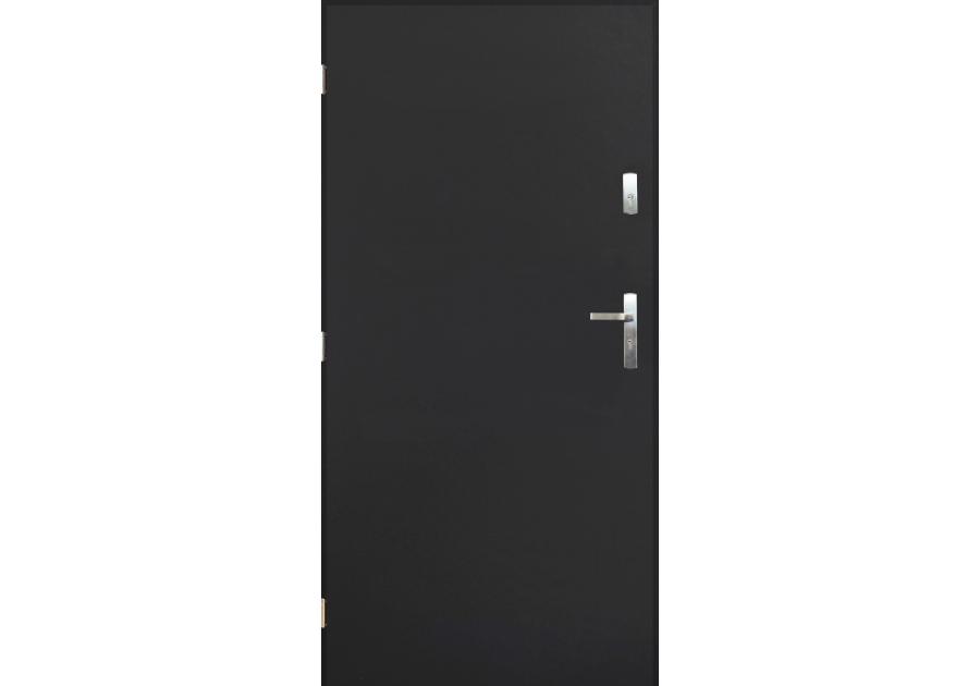 Zdjęcie: Drzwi zewnętrzne folk antracyt 80l komplet PANTOR